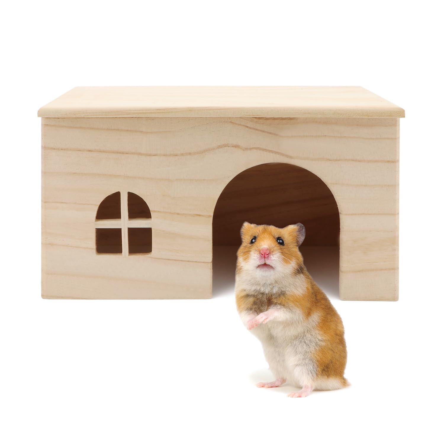 【新入荷】ハムスター ネズミ 小動物用飼育ケージセット ハウス家_t Amazon | ハムスター 木製ハウス 小動物 隠れ家 ネズミネズミの